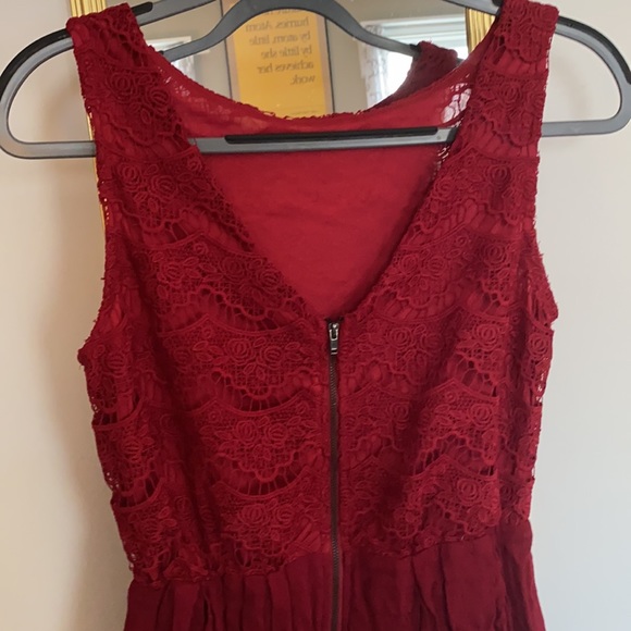 Red Lace Dress - Picture 3 of 3